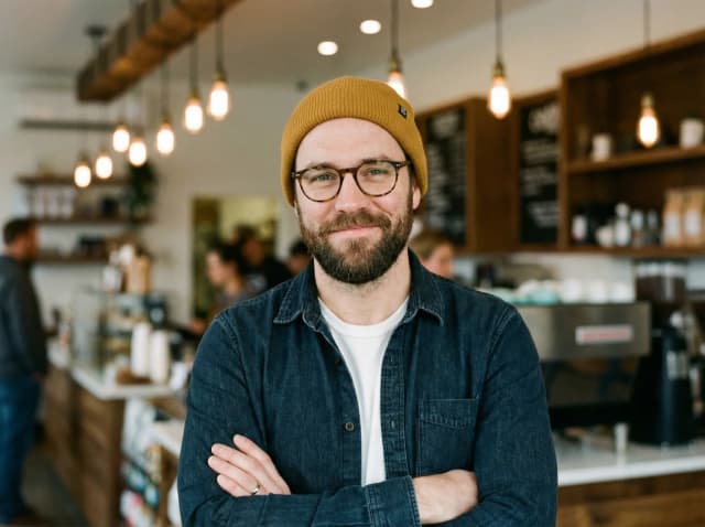 Professional AI-generated headshot example 34