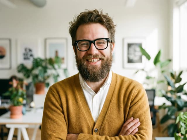 Professional AI-generated headshot example 42